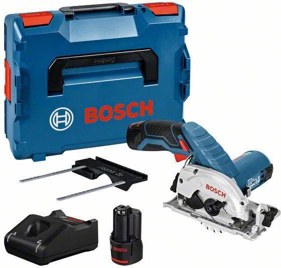 Bosch GKS 12V 26 12V Li Ion Accu Cirkelzaag Set(2x 3.0Ah Accu)In L Boxx 85mm