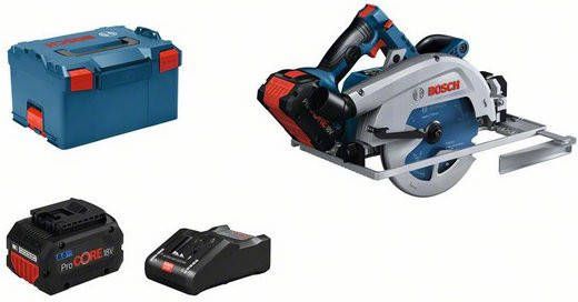 Bosch GKS 18V 68 GC 18V Li Ion Accu BiTurbo Cirkelzaag Set(2x 8.0Ah Accu)In L Boxx 190 X 30 Mm Koolborstelloos