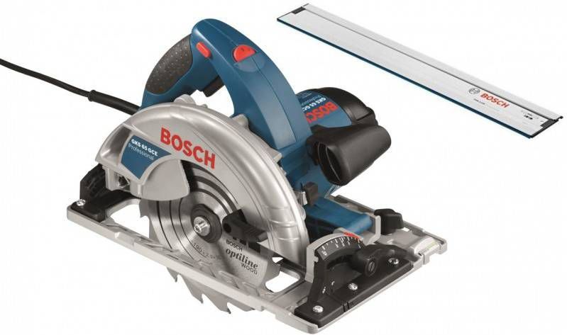 Bosch GKS 65 GCE Cirkelzaag En Geleiderail In L Boxx 1800W 190mm