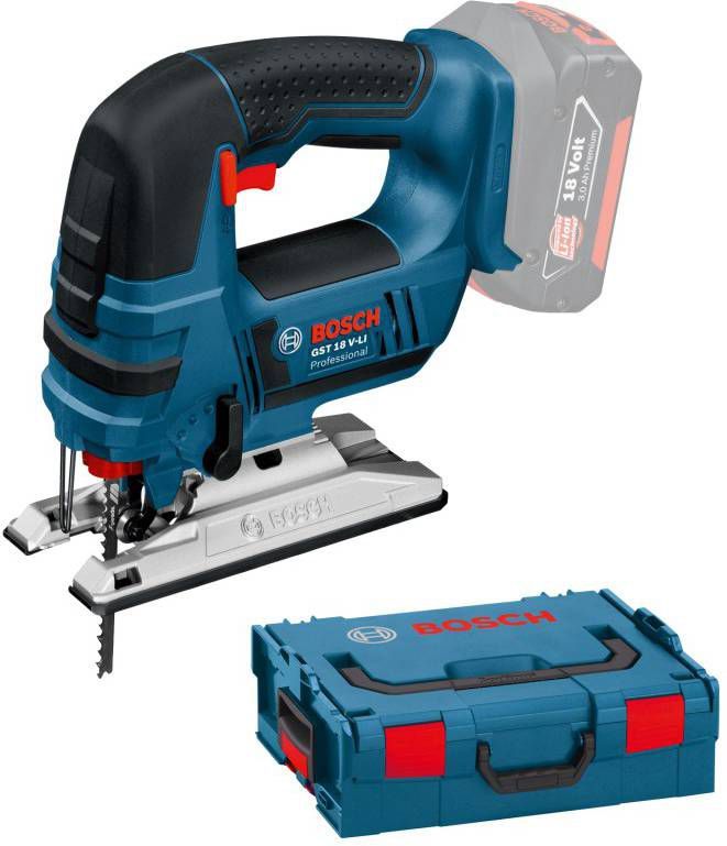 Bosch GST 18 V LI B SOLO 18V Li Ion Accu decoupeerzaag body in L Boxx D greep variabel