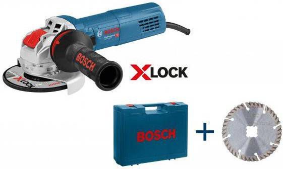 Bosch GWX 9 125 S X LOCK Haakse slijper in koffer 900W 125mm variabel