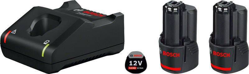 Bosch 1600A019RD Starterset 12 V advanced 12V Li Ion accu starterset(2x 3.0Ah)+ lader