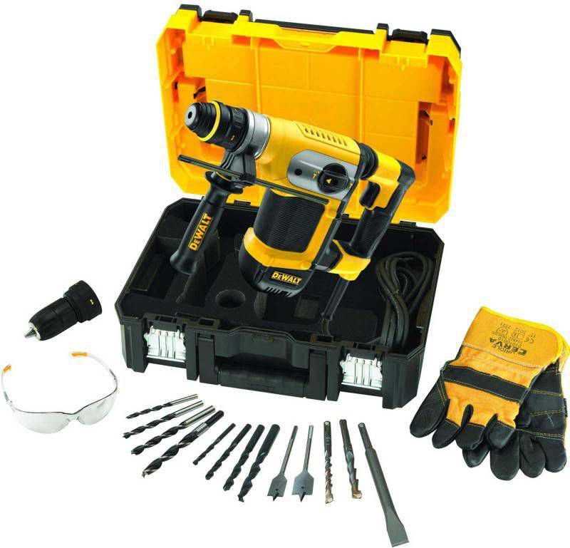 DeWALT D25417KT SDS plus Combihamer incl. snelspanboorkop&amp, accessoires in koffer 1000W 4, 2J