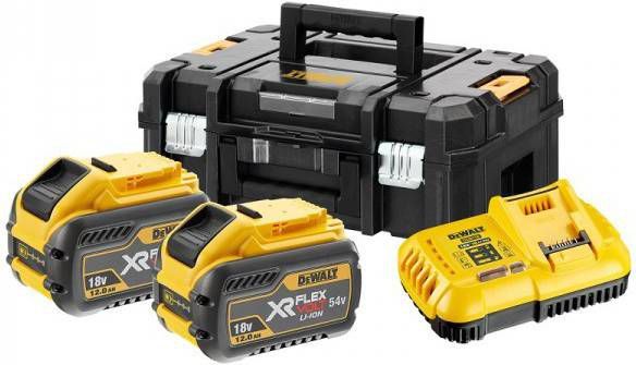 DeWALT DCB118Y2T Starterset(2x 12Ah accu)in TSTAK