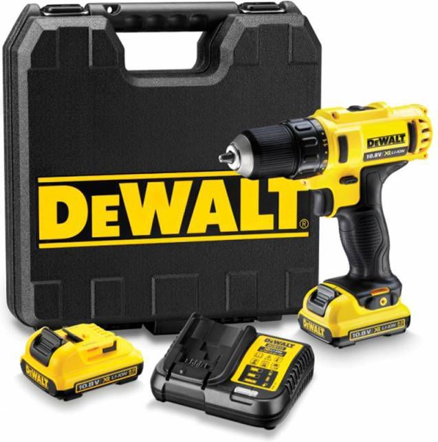 DeWALT DCD710D2 10.8/12V Li Ion accu boor -/schroefmachine set(2x 2.0Ah accu)in koffer