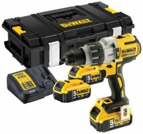 DeWALT DCD996P3K 18V Li ion XR Accu Klopboor -/schroefmachine Set(3x 5.0Ah)In TSTAK Koffer Koolborstelloos
