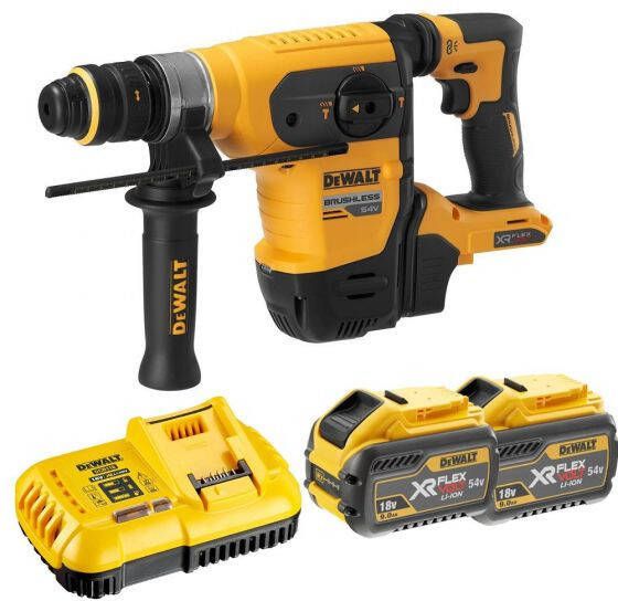 DeWALT DCH417X2 QW 54V Li ion FlexVolt Accu Combihamer Set(2x 9.0Ah)In TSTAK Koffer Met 17 delige Accessoire Set