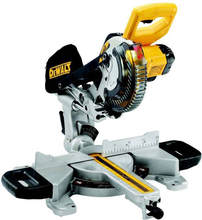 DeWALT DCS365N 18V Li Ion Accu Telescopische Afkort En Verstekzaagmachine Body 184 X 16mm