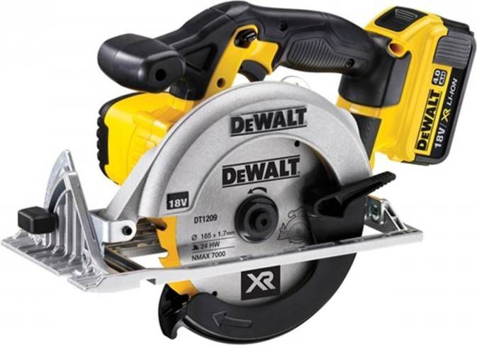 DeWALT DCS391M2 18V Li Ion Accu Cirkelzaag Set(2x 4.0Ah Accu)In Koffer 165mm