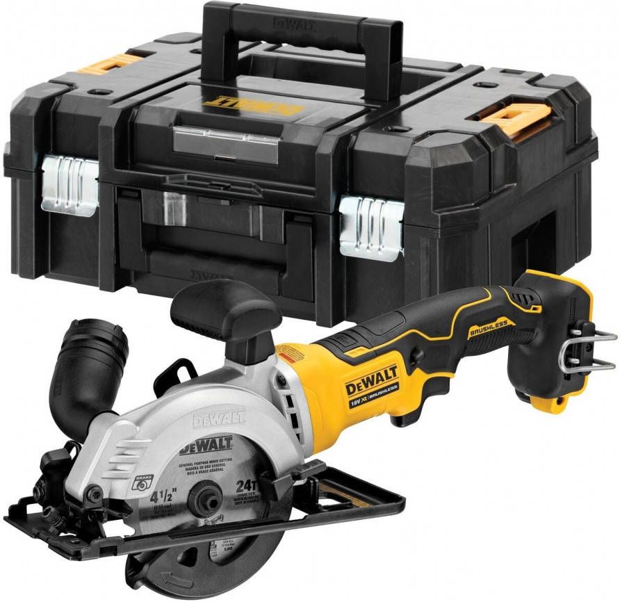 DeWALT DCS571NT XJ 18V Li ion Accu Cirkelzaag Body In TSTAK Koffer 115 Mm