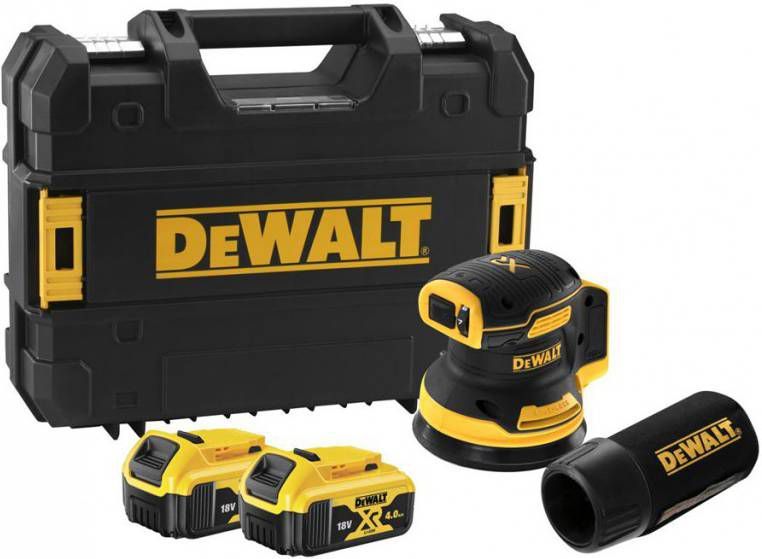 DeWALT DCW210P2 18V Li ion Accu Excenterschuurmachine Set(2x 5.0Ah Accu) 125mm