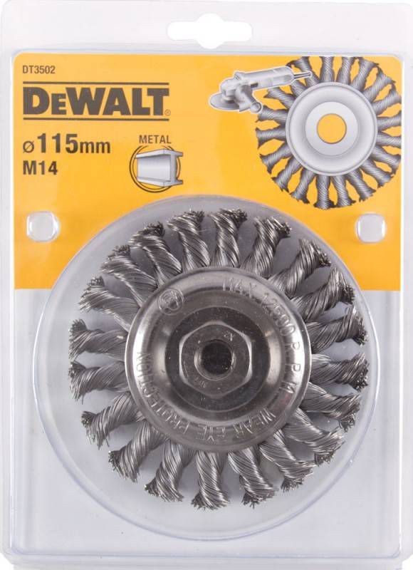 DeWALT DT3502 Schijfborstel Met Getordeerde Draadbundel 115x22mm