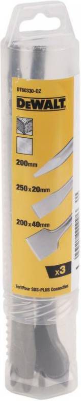 DeWALT DT60330 SDS Plus 3 delige Beitelset