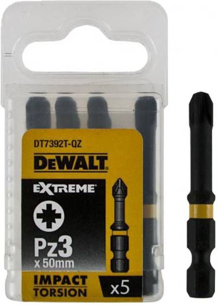 DeWALT DT7392T Extreme Impact Schroefbit PZ3 50mm(5st )