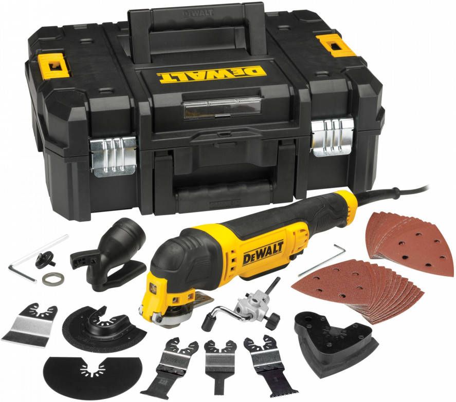 DeWALT DWE315KT Multitool + 37 Delige Accessoiresset In TSTAK 300W