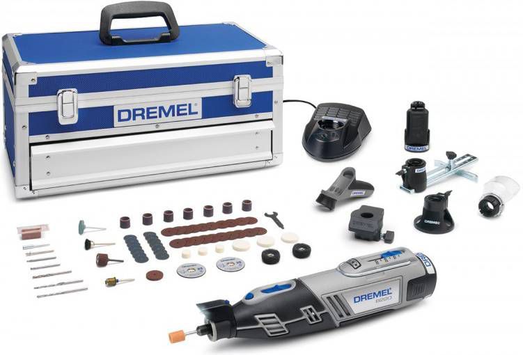 DREMEL 8220 Platinum Editie 12V Li Ion accu multitool set(2x 2, 0Ah accu)incl. 65 accessoires in koffer