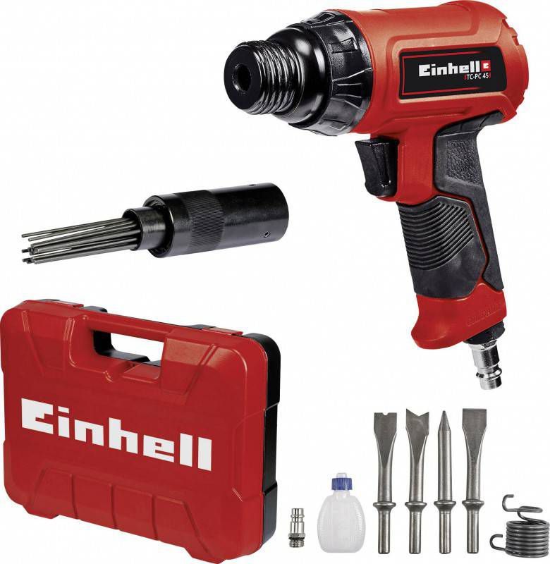 Einhell TC PC 45 Set Pneumatische Hakbeitelset in koffer 6, 3 bar