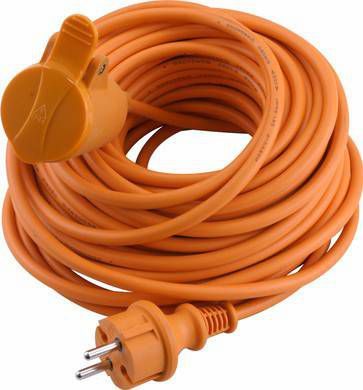 Q-Link Q link Verlengsnoer Tuin 20m 2x1, 5mm Ip44 Oranje, Zonder Randaarde