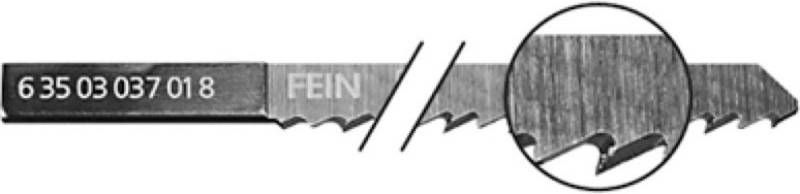 Fein 63503037018 HCS Decoupeerzaagblad schacht 3mm tandafstand Hout 88mm(5st )