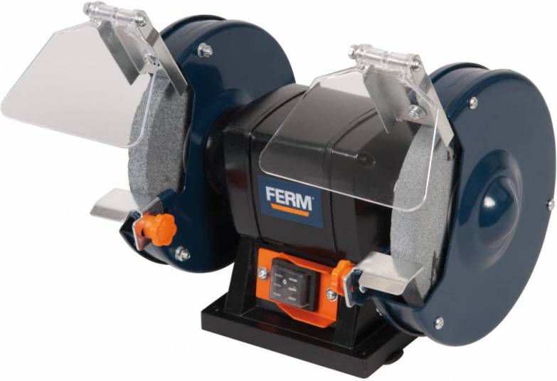 FERM BGM1020 Dubbele Tafelslijpmachine 250W 150 X 12, 7 X 20/40mm