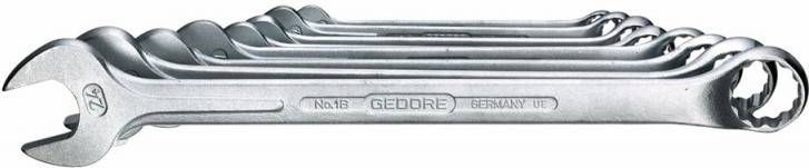 Gedore 1 B 08 8 delige Ringsteeksleutel set 10 24mm