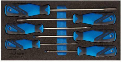 Gedore 1500 CT1 2150 PZ 3 C 6 delige Schroevendraaierset in 1/3 CT module