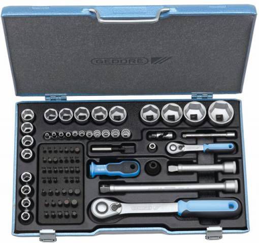 Gedore 19 V20U 20 81 delige Dopsleutelset 1/4"+1/2"