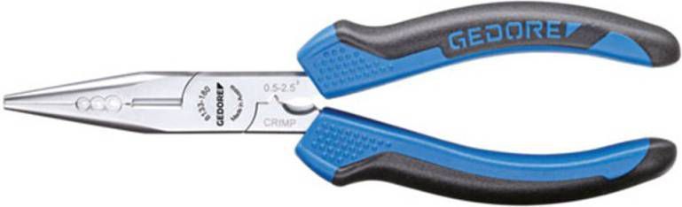 Gedore 8133 Telefoontang met snijkanten vertand recht 180mm