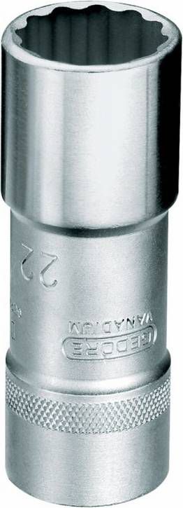 Gedore D 19 L Dopsleutel 12 kant UD profiel 1/2" lang 1/2''