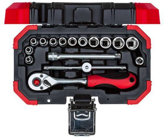 Gedore RED R49003016 16 delige Dopsleutelset 1/4''