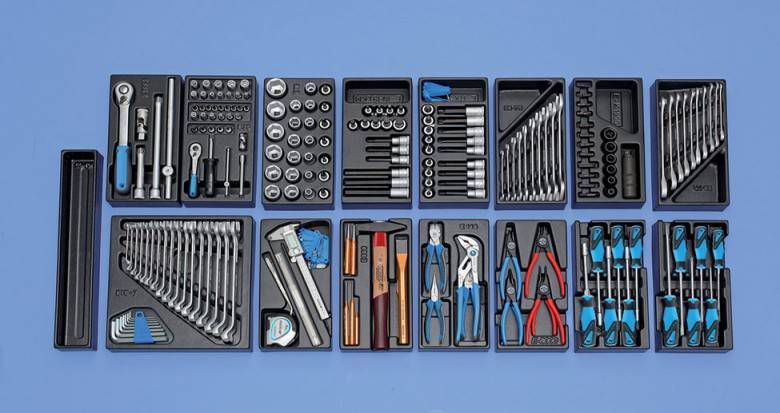 Gedore 1500 ES 02 2004 Gereedschapwagen gevuld 207 delig