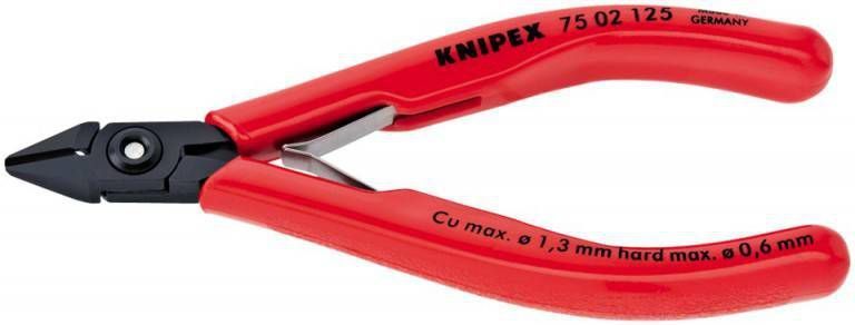 Knipex 7512125 Zijsnijtang Elektronica Slank 125mm
