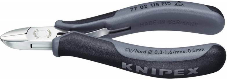 Knipex Elektronica zijsnijtang ESD, 115mm_77 02 115 ESD