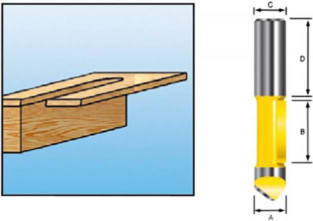 Makita D 10584 Boorfrees 12mm 12mm