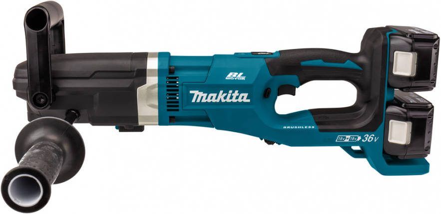 Makita DDA460PT2 2x18V Li Ion accu haakse boormachine set(2x 5, 0Ah)in koffer 13mm koolborstelloos