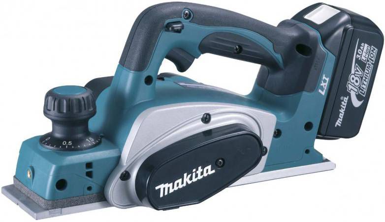 Makita DKP180RMJ 18V Li Ion Accu schaafmachine set(2x 4.0Ah accu)in Mbox 82mm 2mm