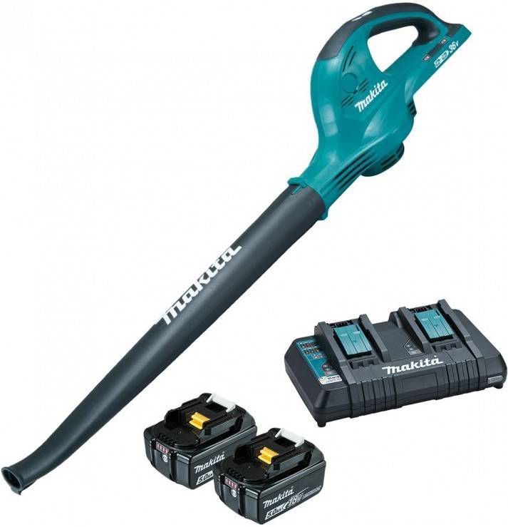 Makita DUB361PT2 36V(2x 18V)Li Ion accu bladblazer set(2x 5.0Ah accu) 252km/h