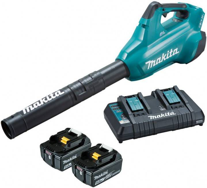 Makita DUB362PT2 36V(2x 18V)Li Ion accu bladblazer set(2x 5, 0Ah accu) 200km/h