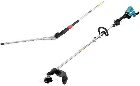 Makita DUX60ZX8 36V(2x 18V)Li Ion accu combisysteem body met bosmaaier en heggenschaar opzetstuk koolborstelloos