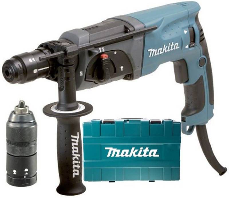 Makita HR2470FT SDS plus Combihamer incl. snelspanboorkop in koffer 780W 2, 4J