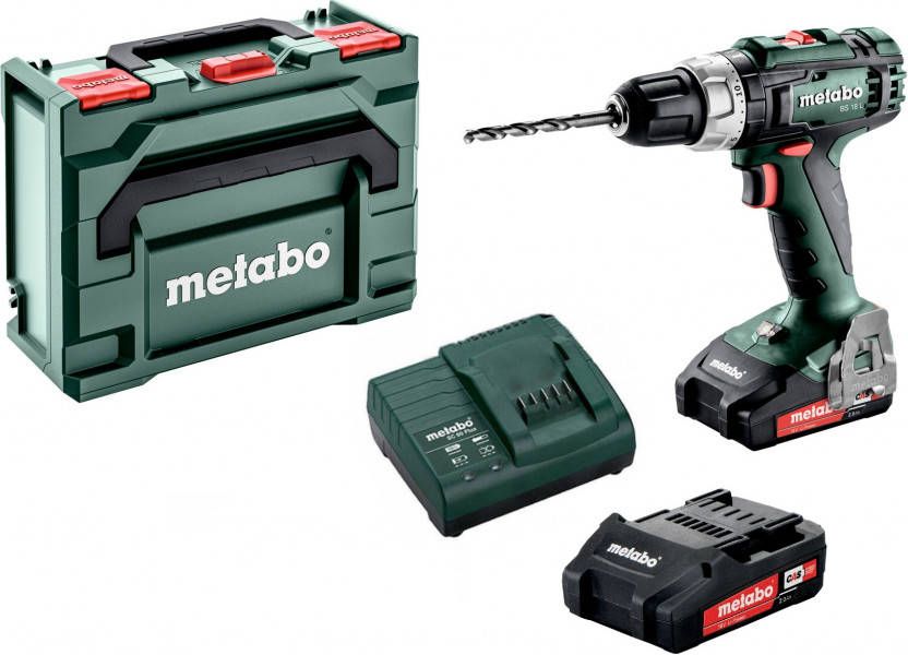 Metabo BS 18 L 18V Li Ion accu boor -/schroefmachine set(2x 2.0Ah accu)in koffer
