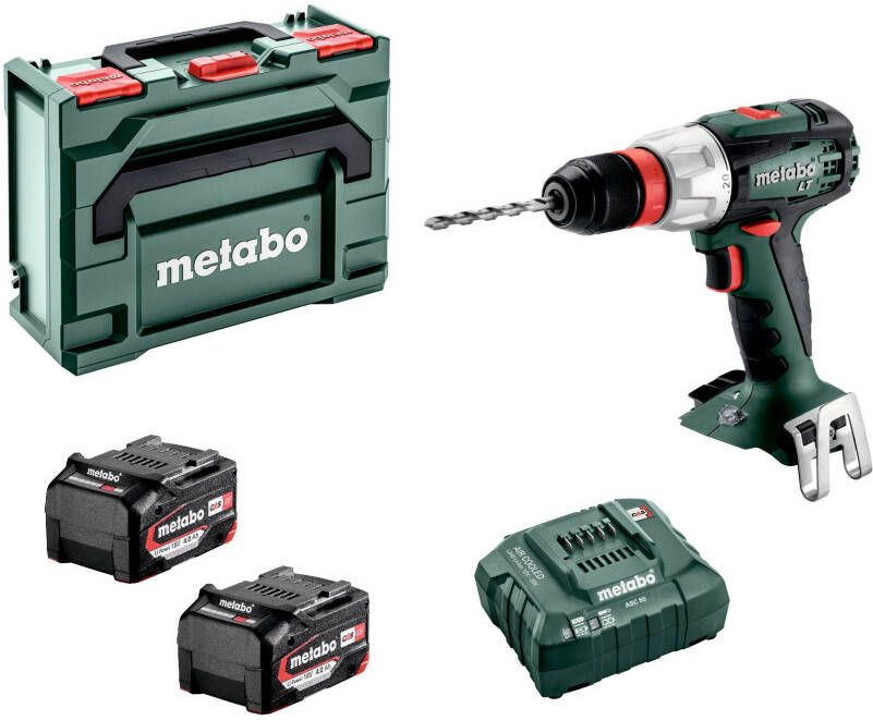 Metabo BS 18 LT Quick 18V Li Ion accu boor -/schroefmachine set(2x 4.0Ah accu)in koffer