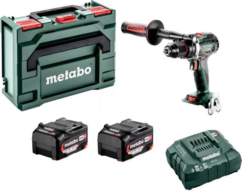 Metabo BS 18 LTX BL I 18V Li ion Accu Boor -/schroefmachine Set(2 X Li Power 5.2 Ah)In X Koolborstelloos 602358650