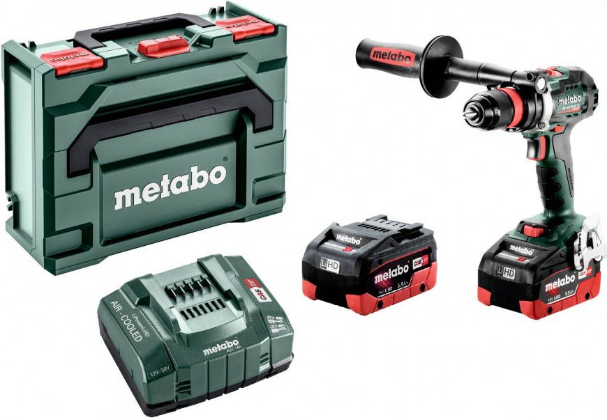 Metabo BS 18 LTX BL Q I 18V Li ion Accu Boor -/schroefmachine Set(2 X 5.5 Ah LiHD Accu)In X Koolborstelloos 602359660