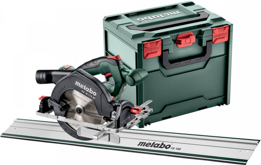 Metabo KS 18 LTX 57 SET 18V Li Ion Accu Cirkelzaag In X Met Geleiderail FS 160 57mm