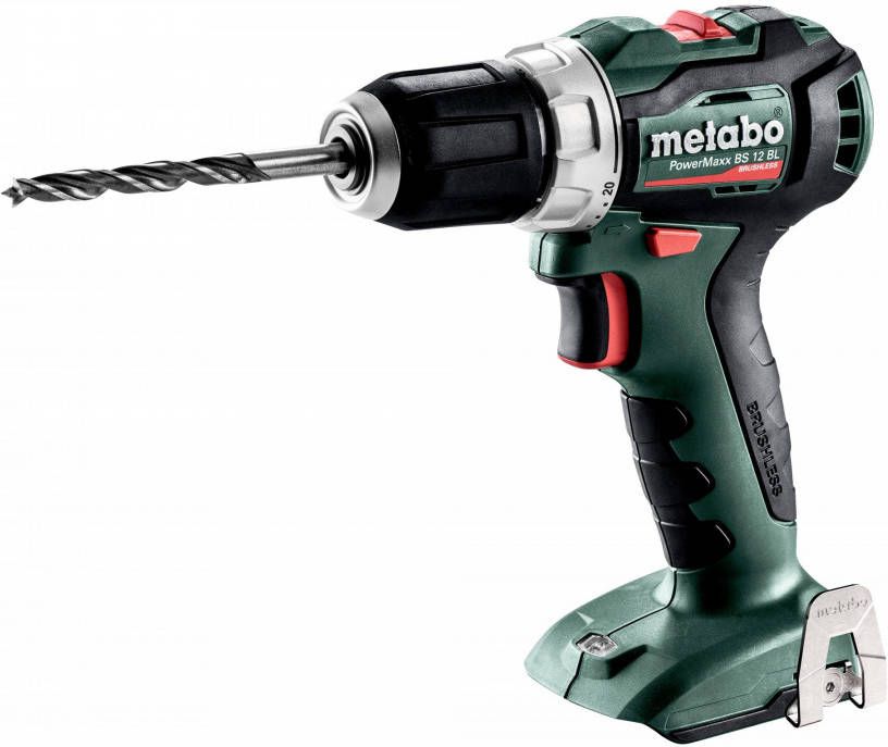 Metabo PowerMaxx BS 12 BL 12V Li Ion accu boor -/schroefmachine body koolborstelloos