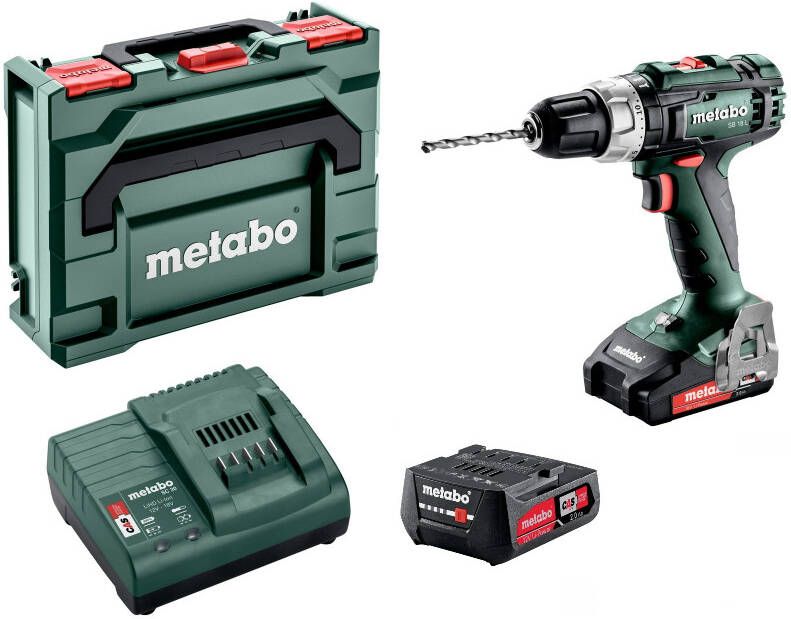 Metabo SB 18 L 18V Li Ion Accu Klop -/boormachine Set(2x 2, 0Ah Accu)In X 50Nm