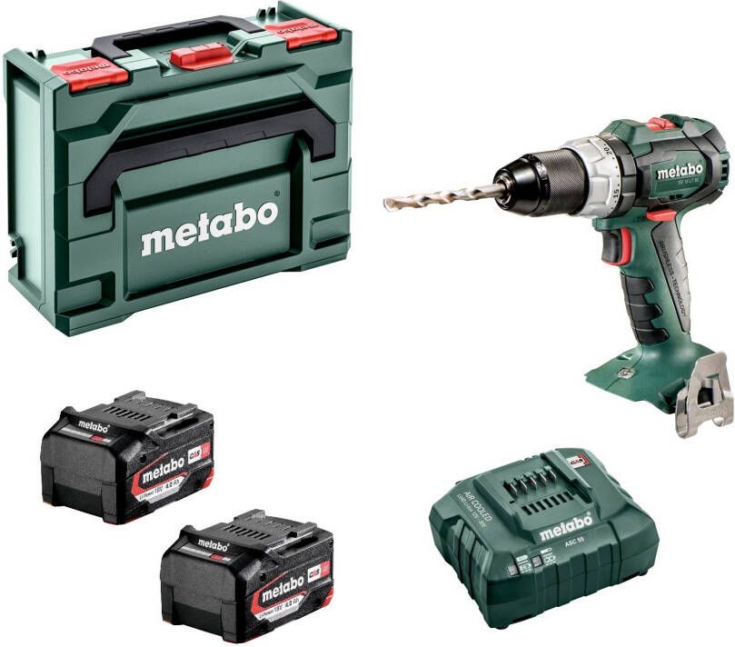 Metabo SB 18 LT BL 18V Accu Klopboor -/schroefmachine Set(2x Li Power 4, 0Ah Accu)In x Koolborstelloos