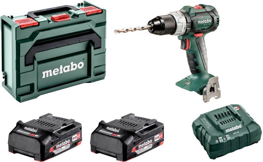 Metabo SB 18 LT BL 18V Li Ion Accu Klopboor -/schroefmachine Set(2x Li Power 2.0Ah Accu)In x Koolborstelloos