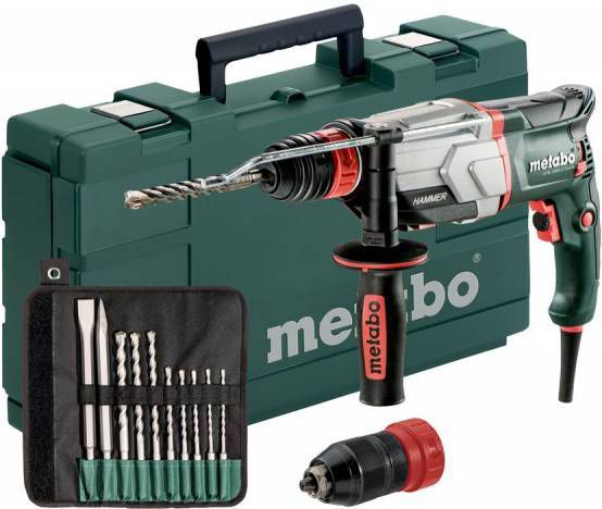 Metabo UHE 2660 2 Quick Set SDS plus Combihamer incl. 10 delig boor en beitelset in koffer 800W 2.8J